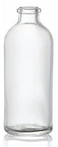 37 ml Aerosolfles, helder, type 3 geblazen glas